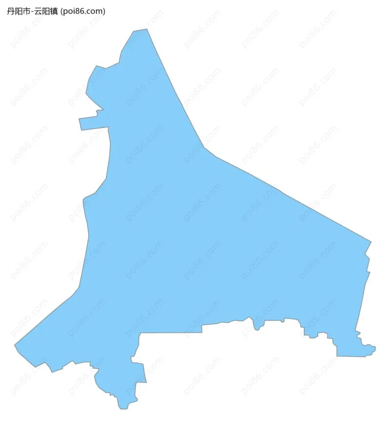云阳镇边界地图