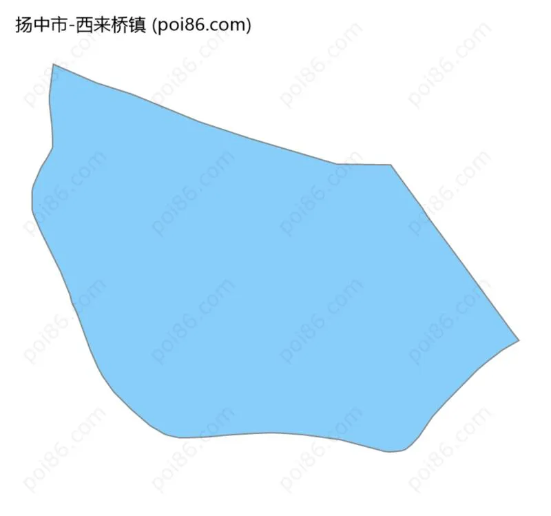 西来桥镇边界地图