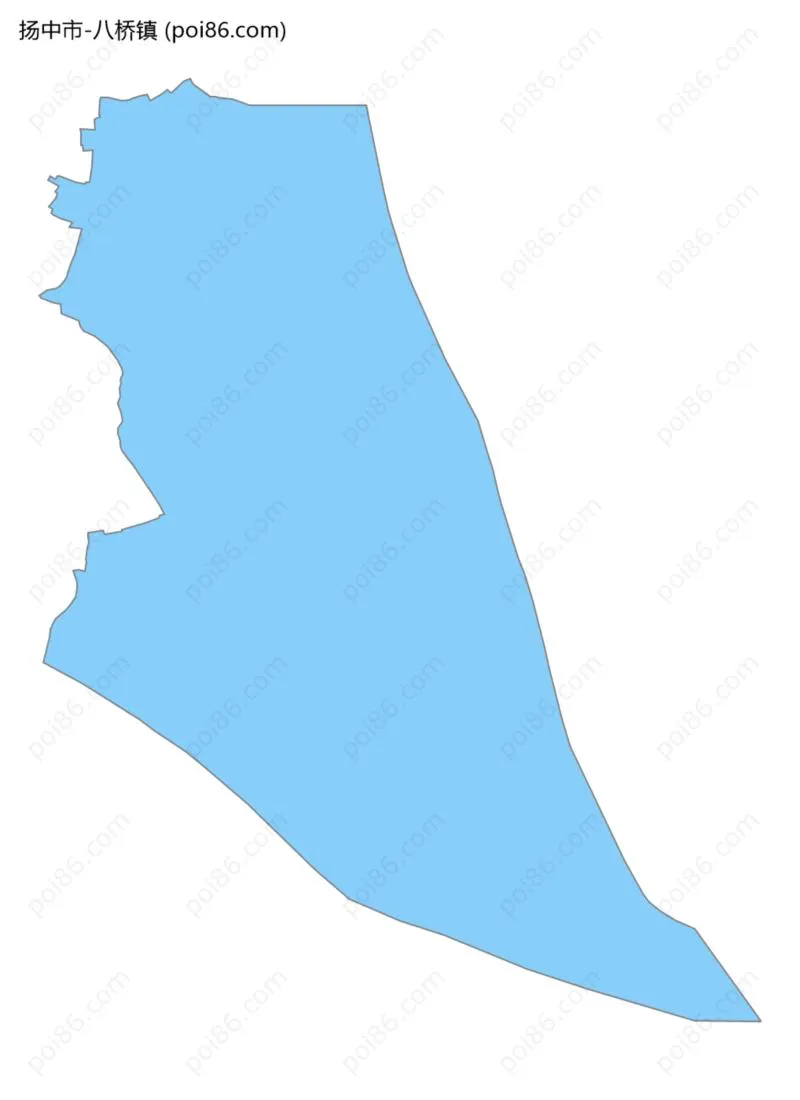 八桥镇边界地图