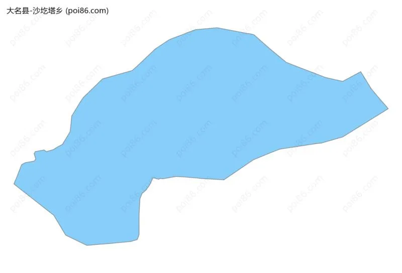 沙圪塔乡边界地图