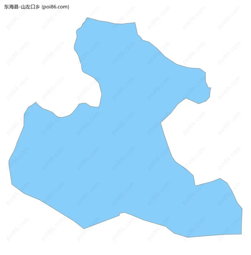 山左口乡边界地图