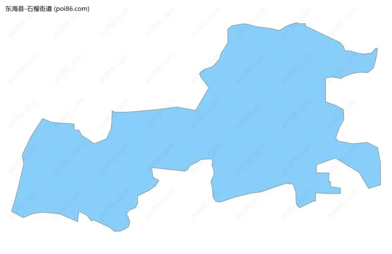 石榴街道边界地图