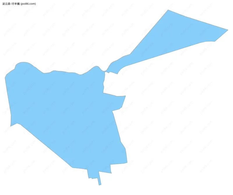 圩丰镇边界地图