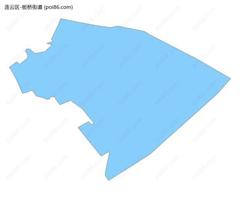 板桥街道边界地图