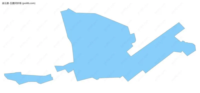 五图河农场边界地图