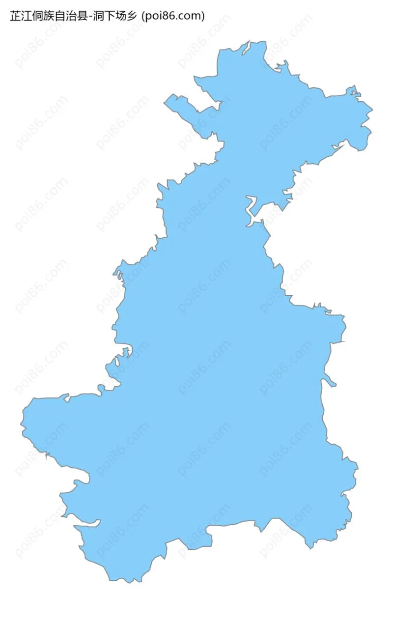 洞下场乡边界地图