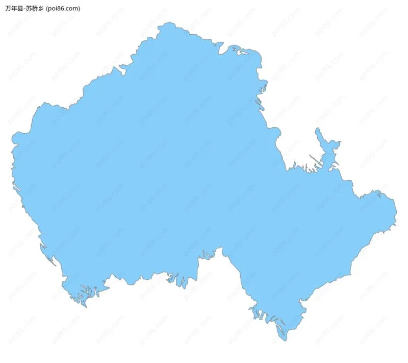 苏桥乡边界地图