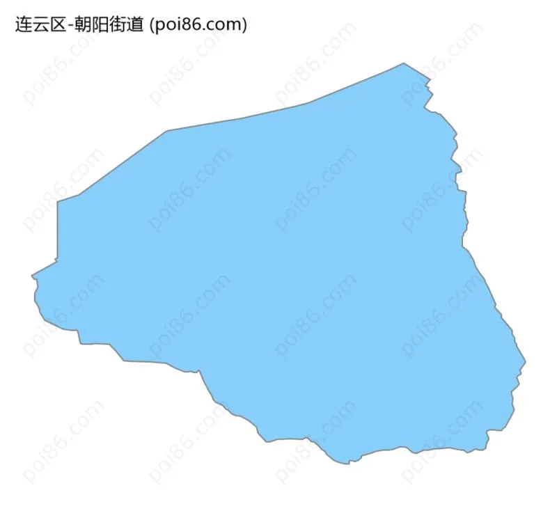 朝阳街道边界地图