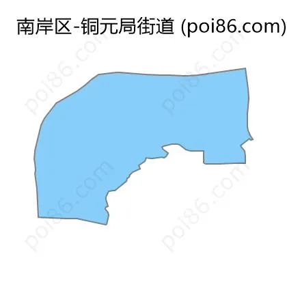 铜元局街道边界地图