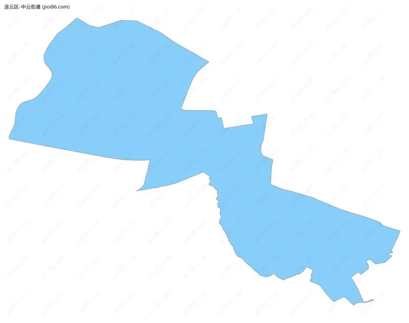 中云街道边界地图