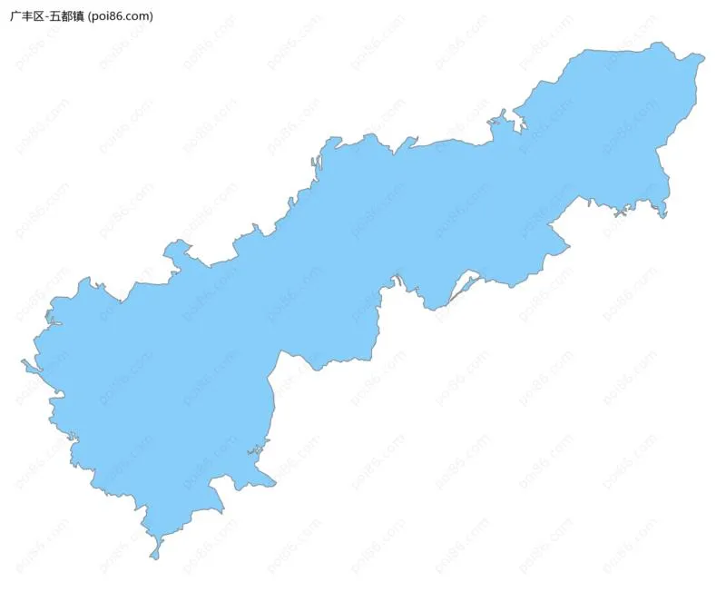 五都镇边界地图