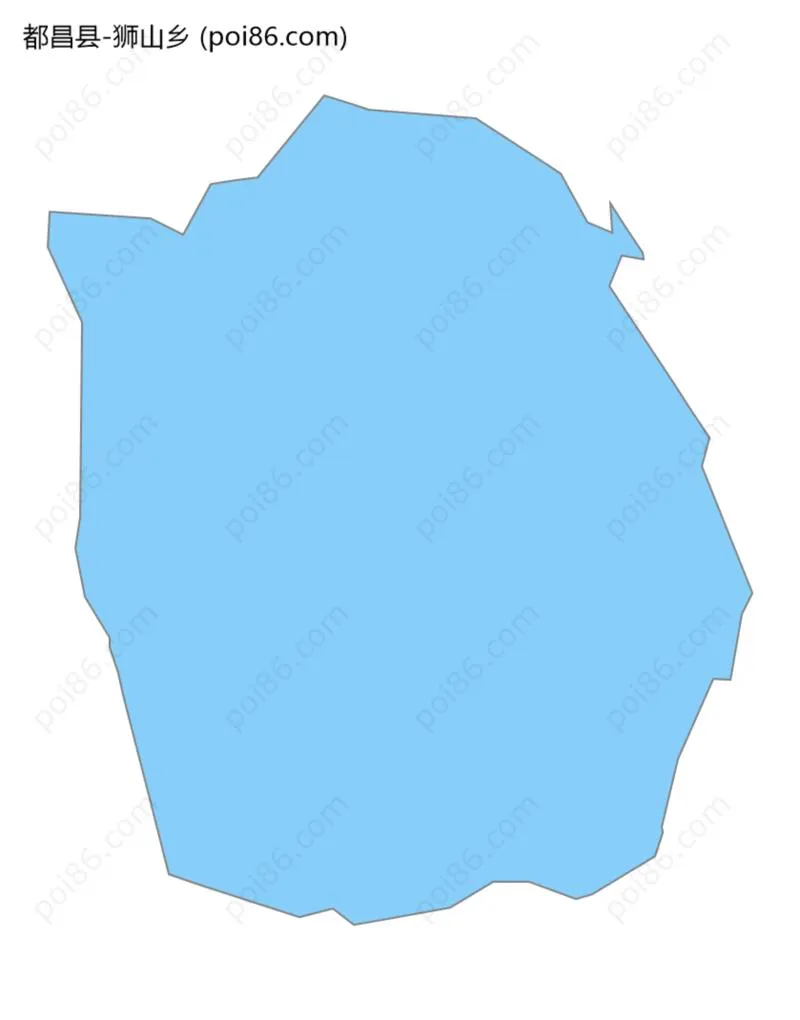 狮山乡边界地图