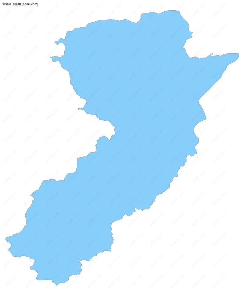 茶阳镇边界地图