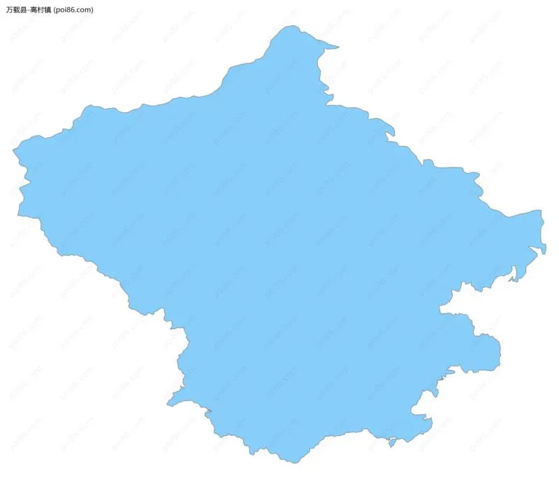 高村镇边界地图