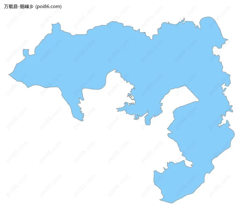 鹅峰乡边界地图