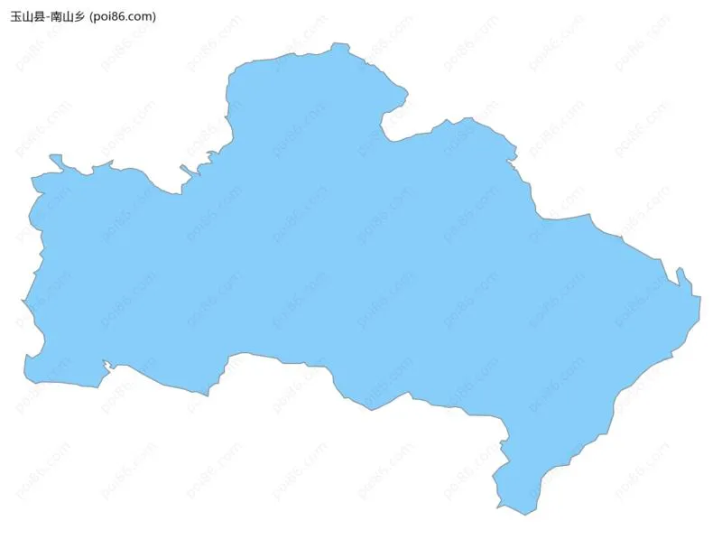 南山乡边界地图