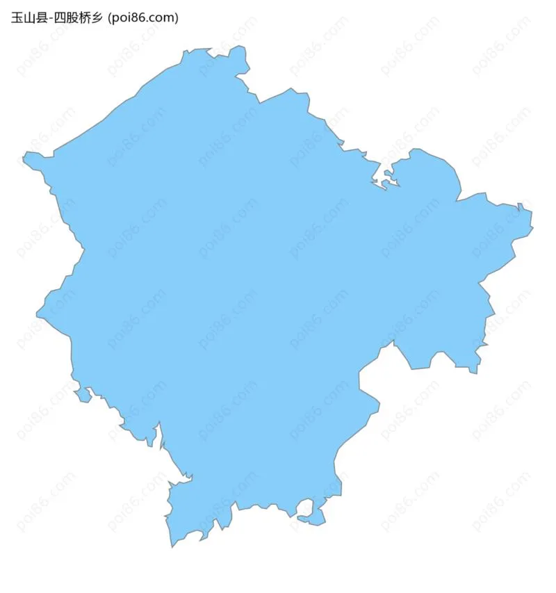 四股桥乡边界地图