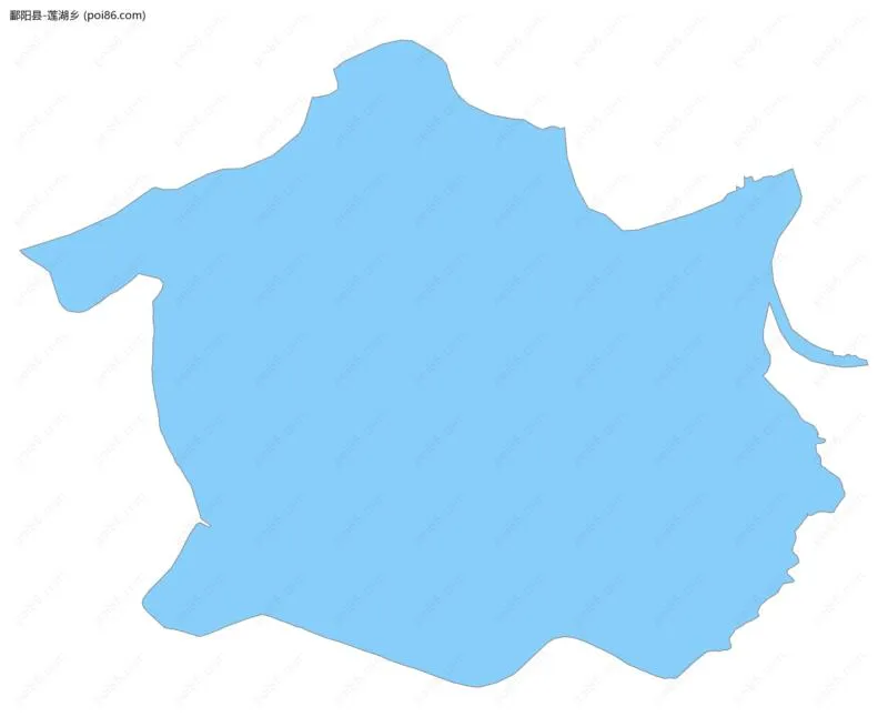 莲湖乡边界地图