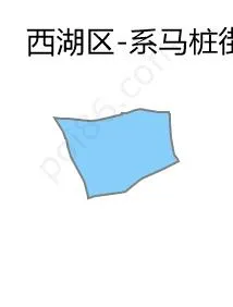 系马桩街道边界地图