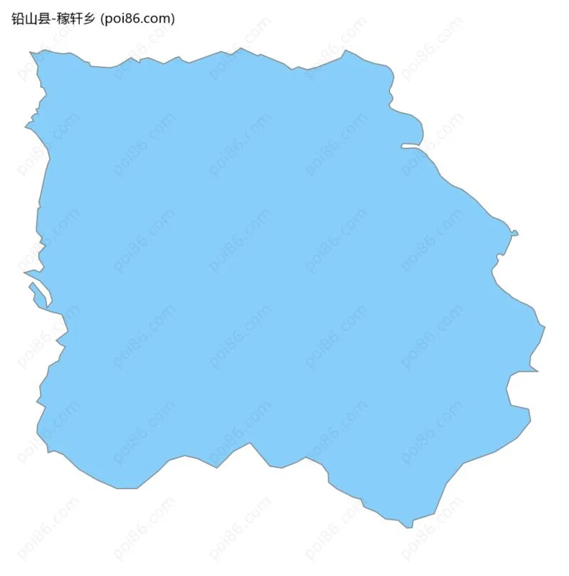 稼轩乡边界地图