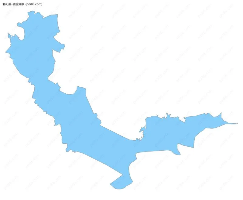 银宝湖乡边界地图