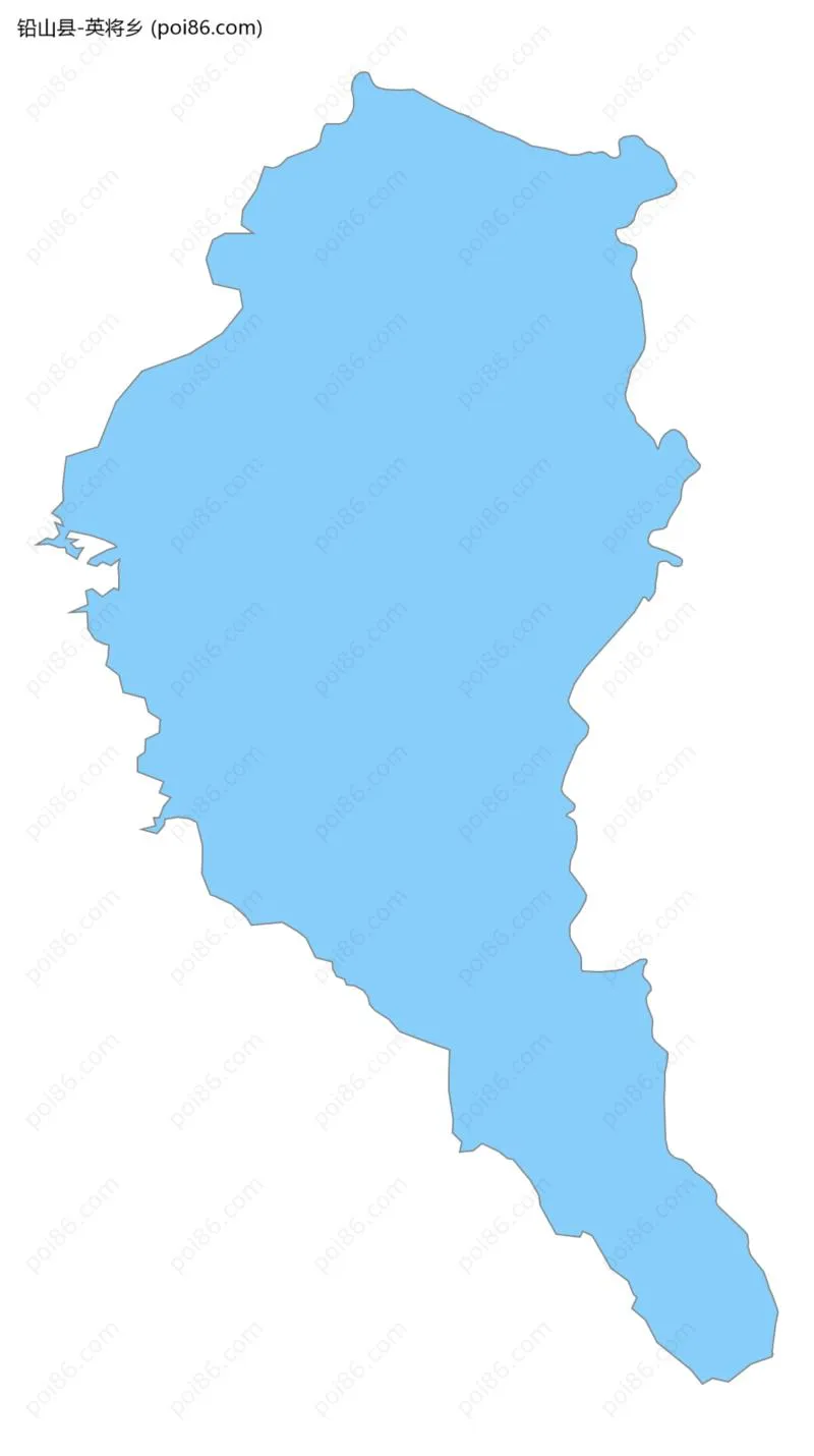 英将乡边界地图