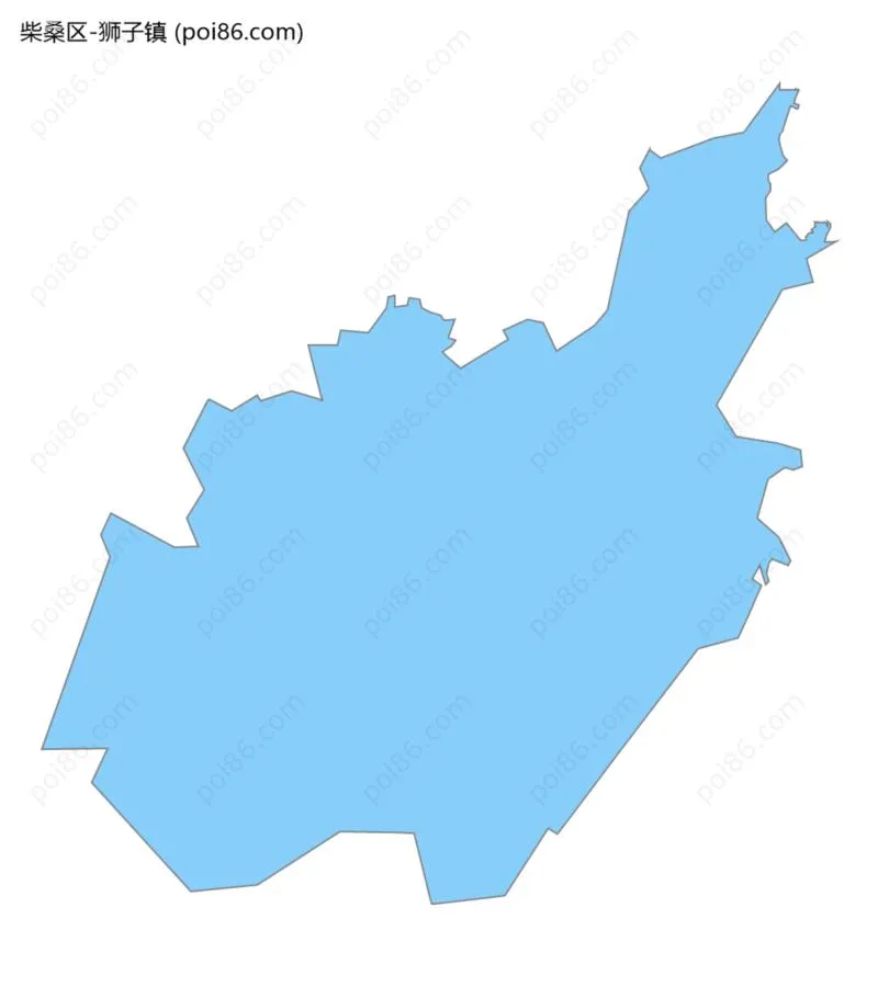 狮子镇边界地图
