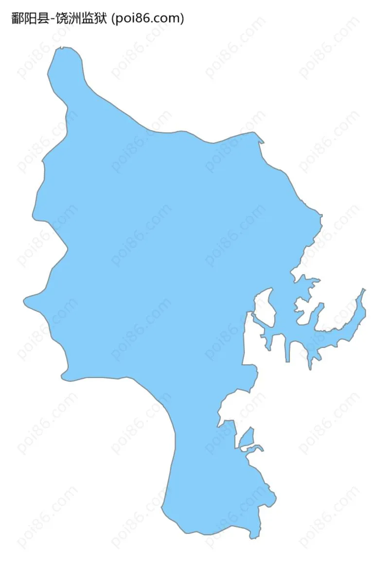 饶洲监狱边界地图