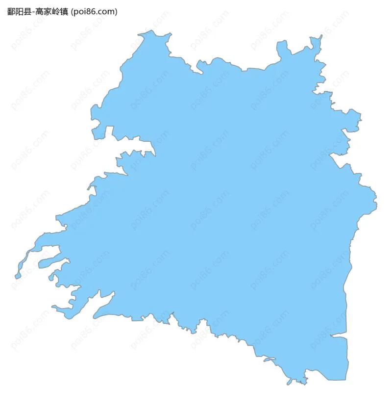 高家岭镇边界地图
