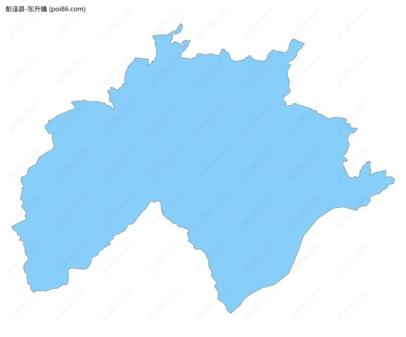 东升镇边界地图