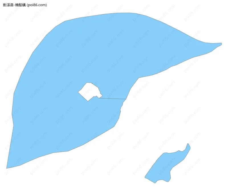 棉船镇边界地图