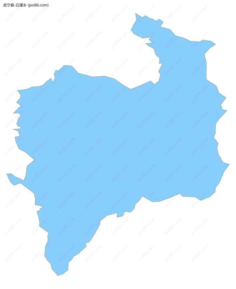 石渡乡边界地图