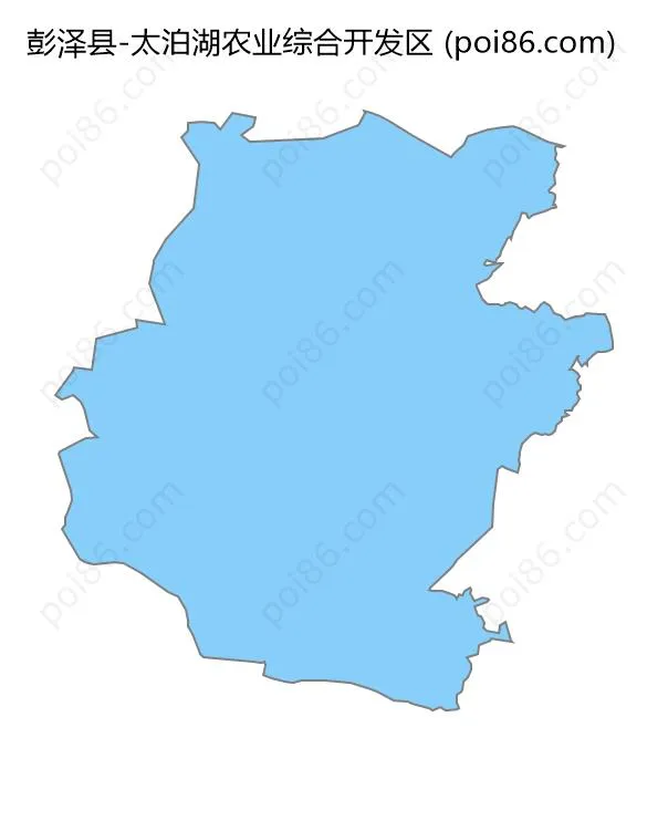 太泊湖农业综合开发区边界地图