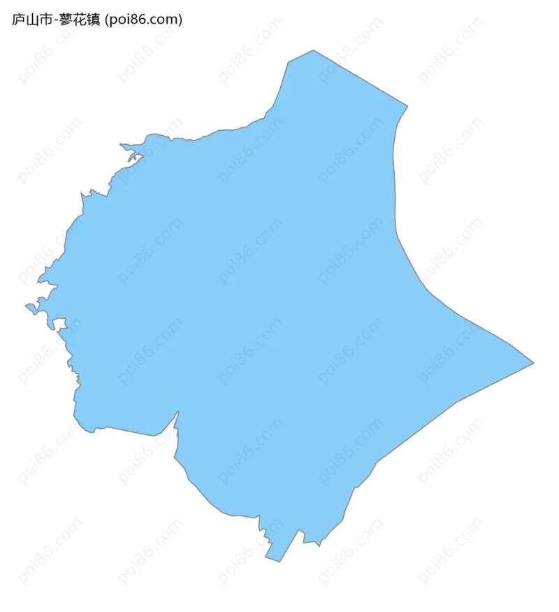 蓼花镇边界地图