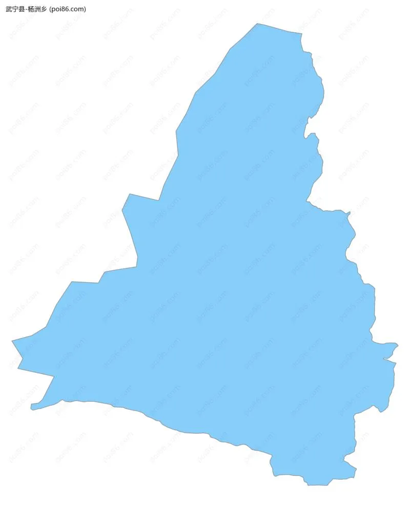 杨洲乡边界地图