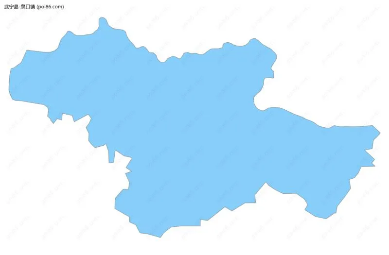 泉口镇边界地图