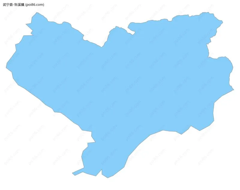 鲁溪镇边界地图