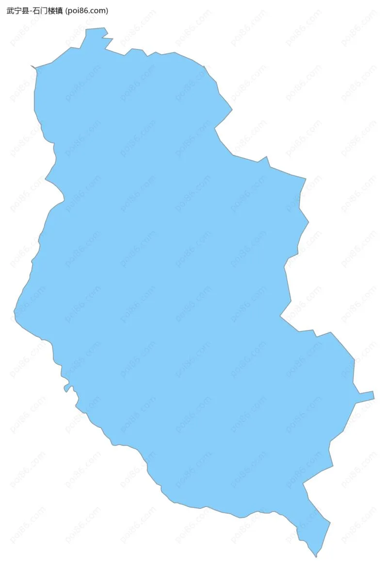 石门楼镇边界地图