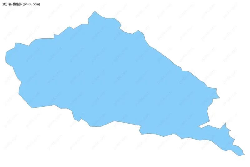 横路乡边界地图