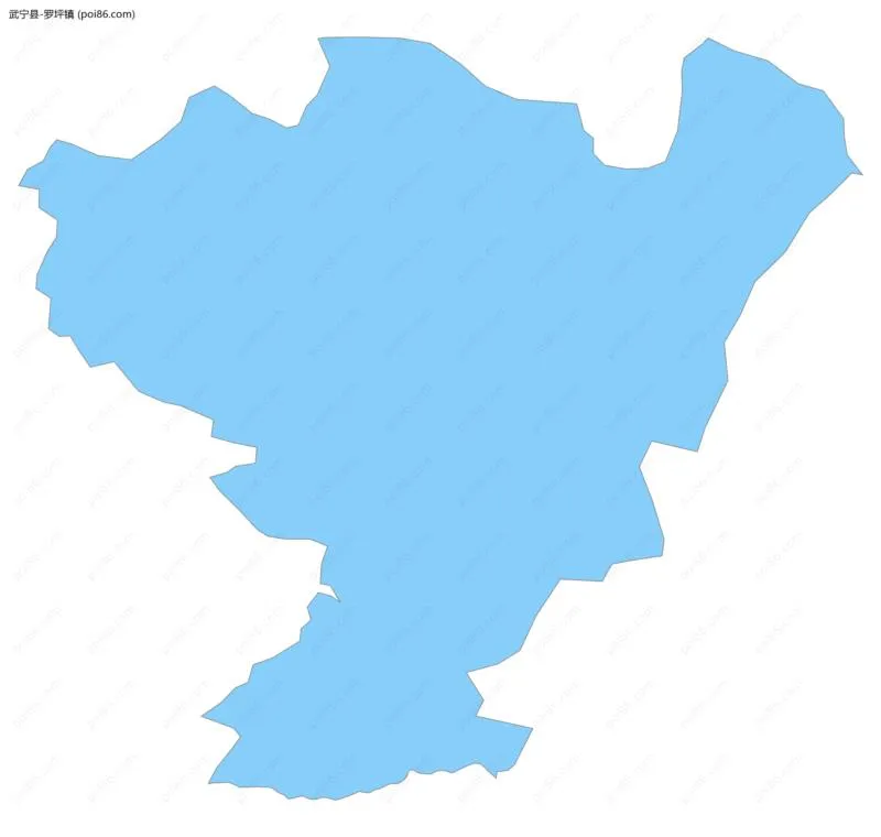 罗坪镇边界地图