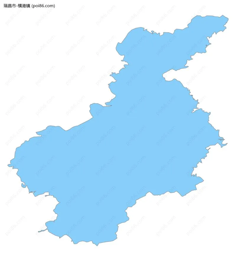 横港镇边界地图