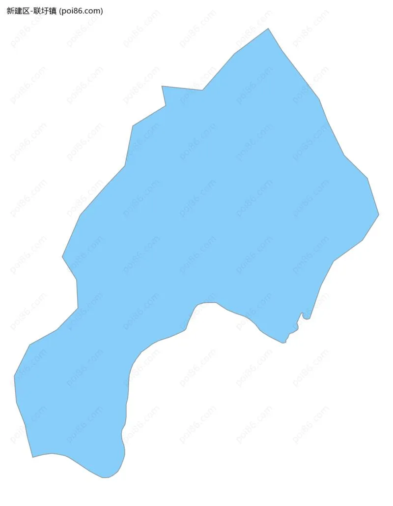 联圩镇边界地图