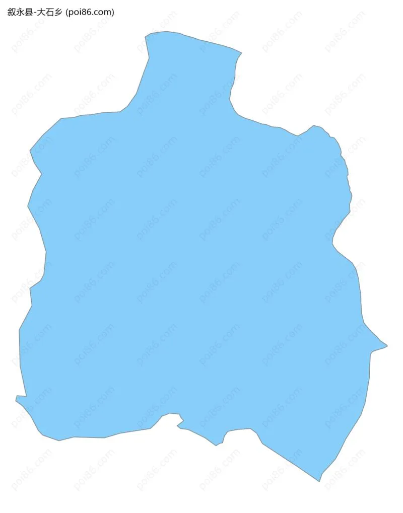 大石乡边界地图
