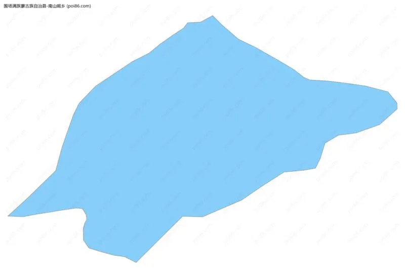 南山嘴乡边界地图