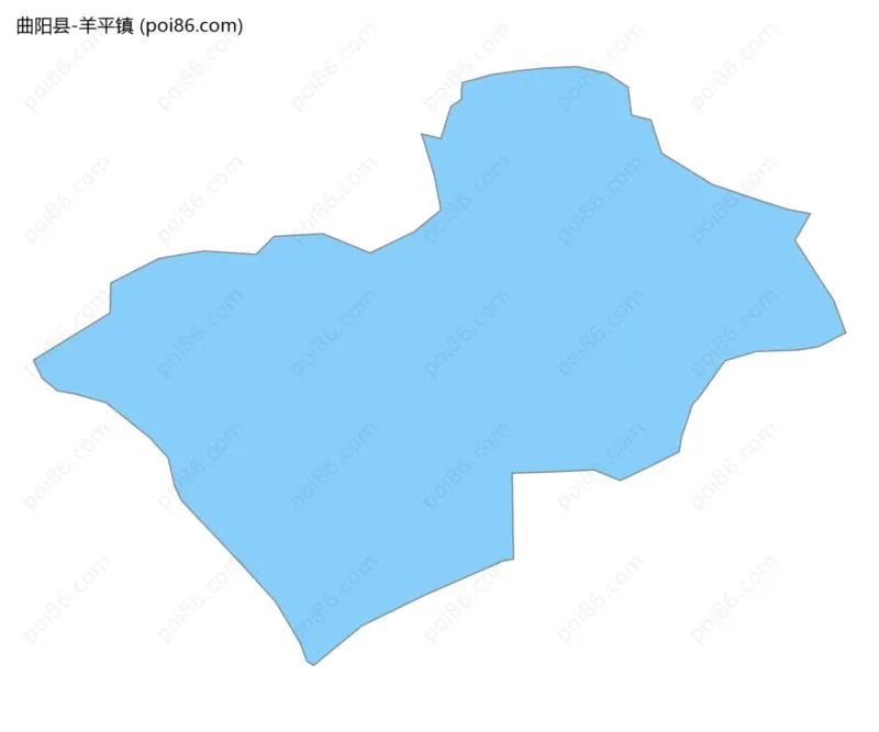 羊平镇边界地图