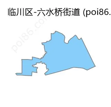六水桥街道边界地图
