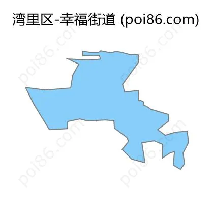 幸福街道边界地图