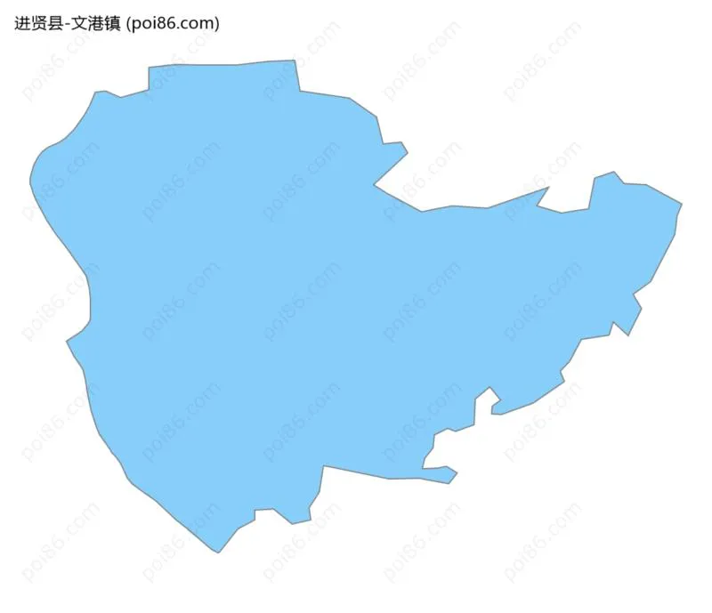 文港镇边界地图