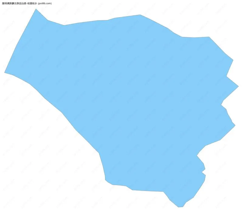 哈里哈乡边界地图