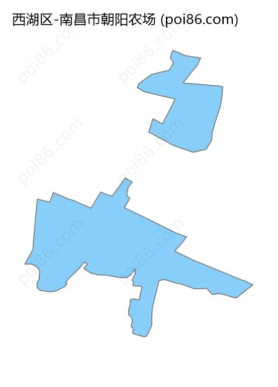 南昌市朝阳农场边界地图